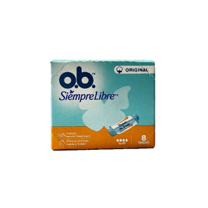 TAMPONES OB SIEMPRE LIBRE SUPER CAJA X 8 UNDS